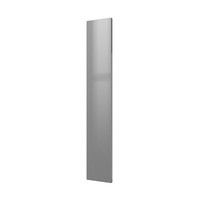 Designradiator Plieger Perugia 535 Watt Middenaansluiting 180,6x30,4 cm Zilver Metallic