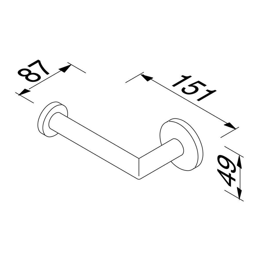 Toiletrolhouder Geesa Nemox Geborsteld Goud