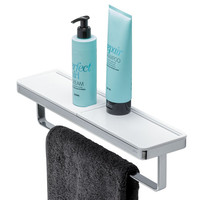 Planchet met Handdoekrek Geesa Frame 42 cm Wit Chroom