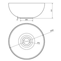 Waskom Sapho Minor Rond 26 cm Wit