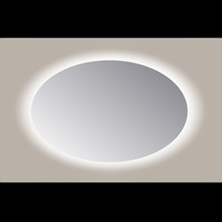 Spiegel Ovaal Sanicare Q-Mirrors 90x140 cm PP Geslepen LED Cold White Zonder Sensor