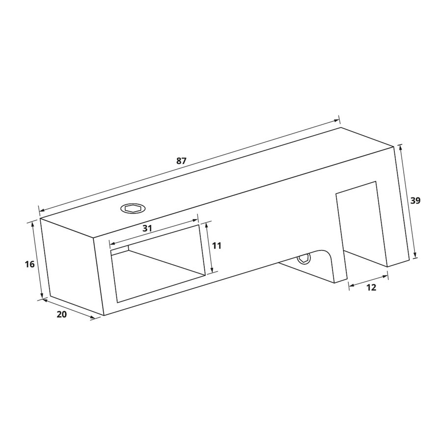 T-Koppelstuk Just Creating t.b.v. Stabilisatiestang Goud