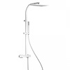 Regendoucheset Tres Slim Exclusive Opbouw Mengkraan met Antikalk Handdouche Mat Wit