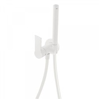 Inbouw Bidetmengkraan Tres Loft Colors 1-Hendel met Handdouche Mat Wit