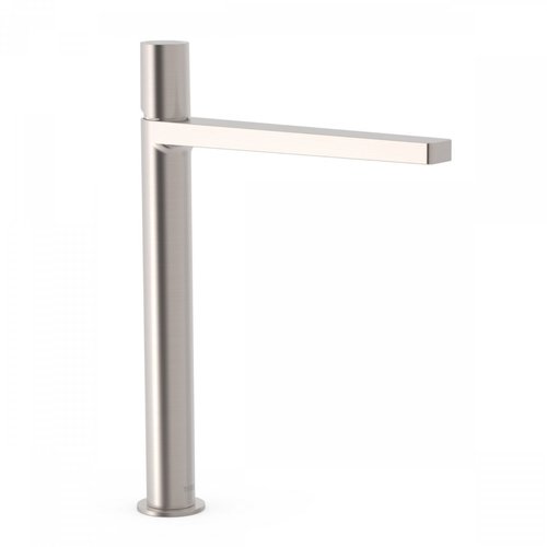 Wastafelmengkraan Tres Project 1-Knop Uitloop Recht 28.4 cm Rond RVS 