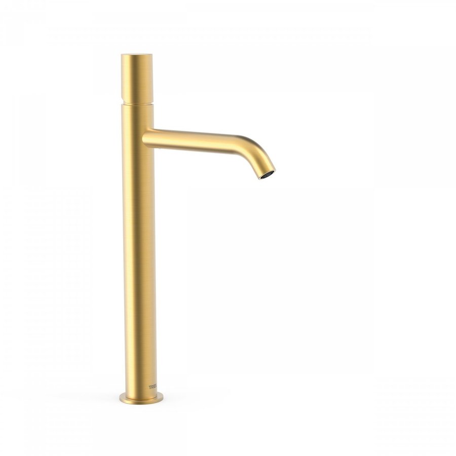 Wastafelmengkraan Tres Study Exclusive 40,5 cm 1-Knop Rond Mat Goud