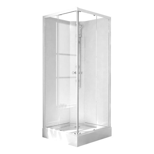 Complete Douchecabine VM Khone II 90x90x207 cm Hoekinstap Mat Wit 