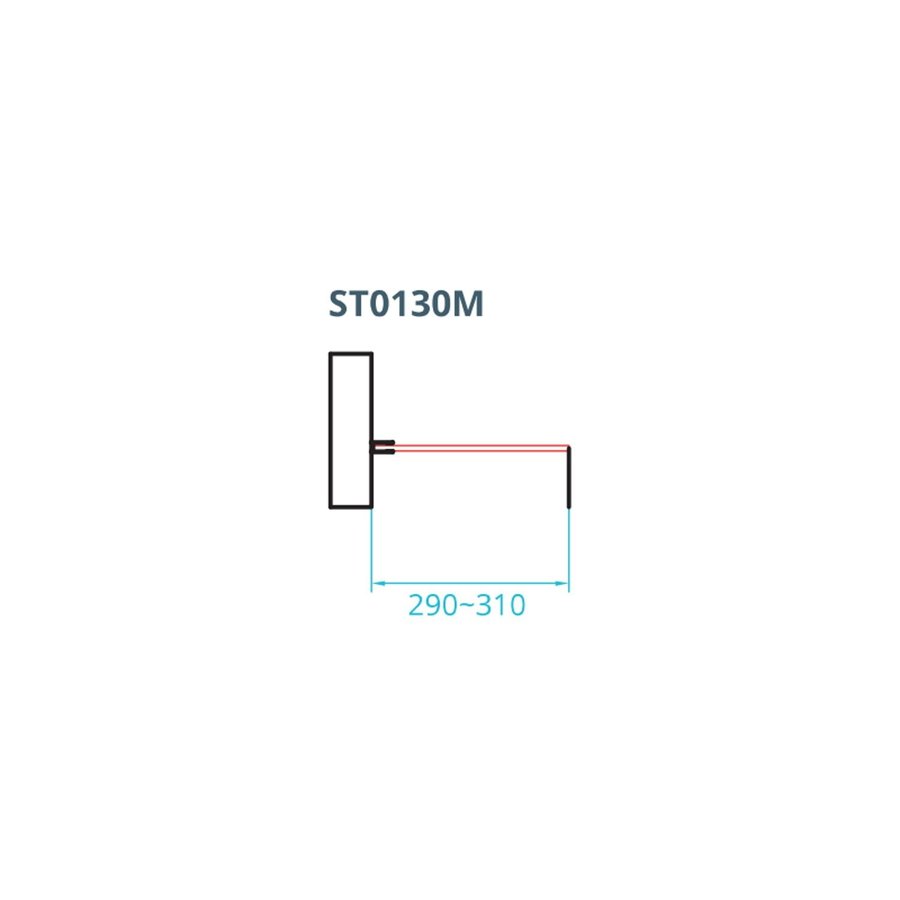 Inloopdouche Van Rijn ST01 Zonder Stabilisatiestang 30x200 cm Helder Glas 8 mm Chroom