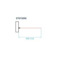 Inloopdouche Van Rijn ST01 Zonder Stabilisatiestang 50x200 cm Helder Glas 8 mm RVS