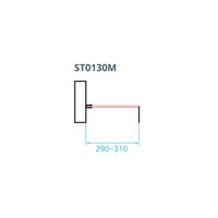 Inloopdouche Van Rijn ST01 Zonder Stabilisatiestang 30x200 cm Helder Glas 8 mm Mat Zwart