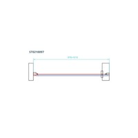 Nisdeur Van Rijn ST02 Draaideur 100x200 cm 6 mm Chroom