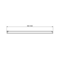 Inloopdouche Van Rijn ST04 Met Handdoekstang 100x200 cm 8 mm Helder Glas Wit