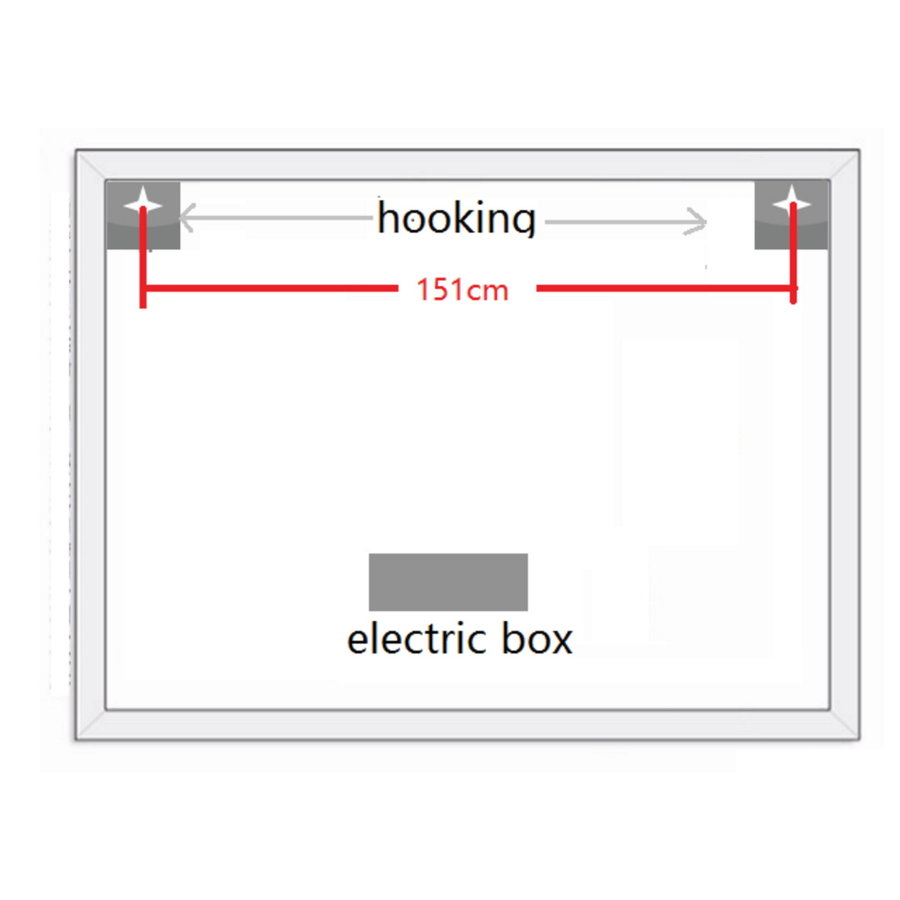 Badkamerspiegel Boss & Wessing Queen 160x60 cm Met Verlichting en Verwarming