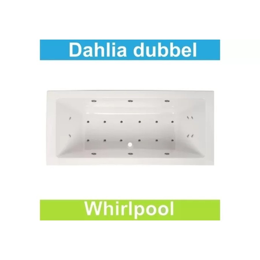 Whirlpool Boss & Wessing Dahlia 180x80 cm Dubbel systeem