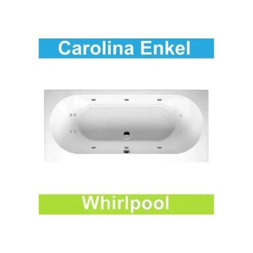 Ligbad Riho Carolina 180 x 80 cm Whirlpool Enkel systeem 
