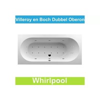 Ligbad Villeroy & Boch Oberon 190x90 cm Balboa Whirlpool systeem Dubbel