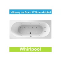 Ligbad Villeroy & Boch O.novo 190x90 cm Balboa Whirlpool systeem Dubbel