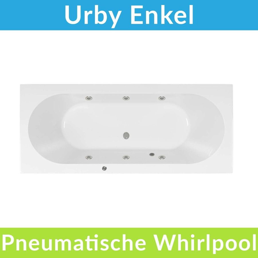 Whirlpool Pneumatisch Boss & Wessing Urby 180x80 cm Enkel Systeem