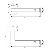 Toiletaccessoire Set Brauer Gunmetal 3-in-1 met PVD coating Geborsteld Gunmetal