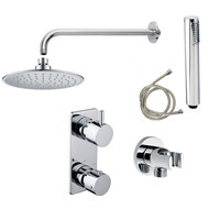 Aktieset Wiesbaden Inbouw Regendouche Caral Rechthoek Wanduitloop Chroom