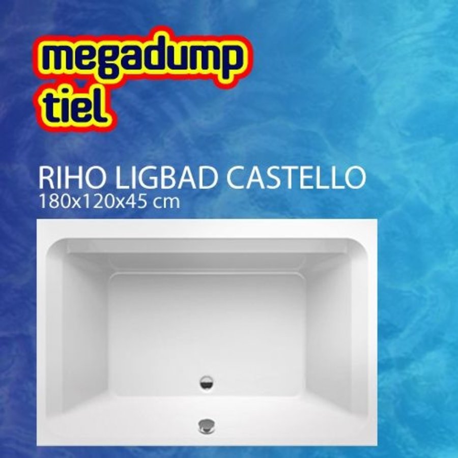 Ligbad Castello 180X120X45 Cm Wit