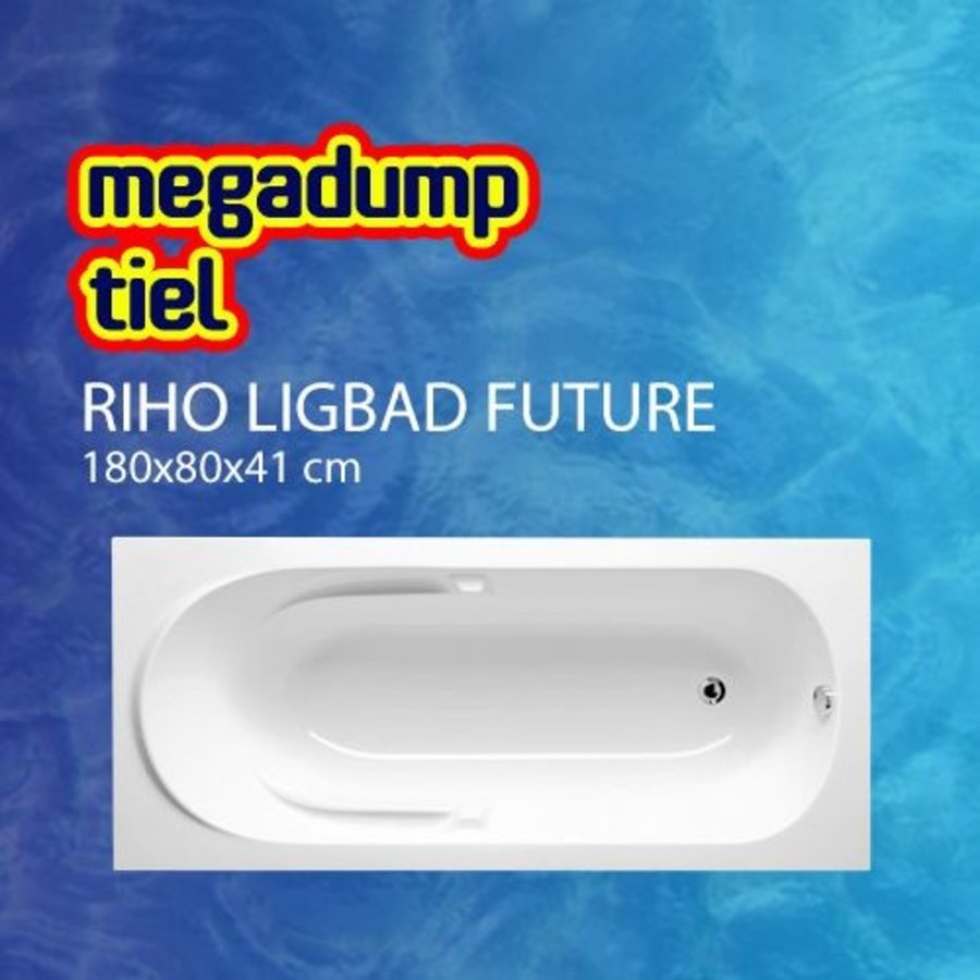 Ligbad Future 180X80X41 Cm Wit