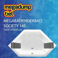 Hoekbad Society 145 145X145X50 Cm