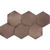 Dune Ceramics Hexagon Dune Icon 28x16.2 cm Copper (prijs per stuk)