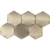 Dune Ceramics Hexagon Dune Icon 28x16.2 cm Gold (prijs per stuk) OP=OP