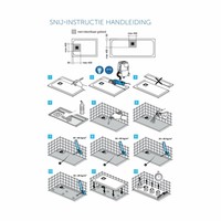 Douchebak Ultra Flat Solid Rechthoek ZwartAntraciet