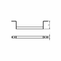 Badgreep Haceka Ixi 34x7.5x2 cm RVS