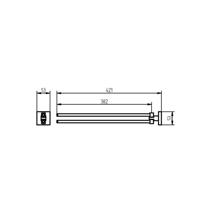 Handdoekhouder Haceka Mezzo 46 cm Chroom