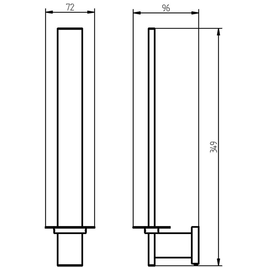 Reserverolhouder Haceka Edge Hangend Chroom