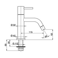 Salenzi Fonteinset Spy 45x20 cm Mat Legergroen (Keuze uit 8 kranen in 4 kleuren)