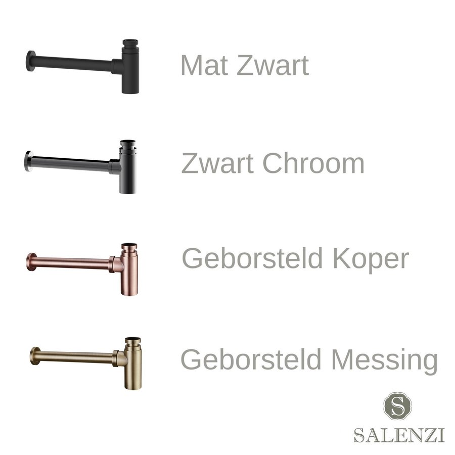 Salenzi Fonteinset Spy 40x30 cm Mat Zwart (Keuze uit 8 kranen in 4 kleuren)