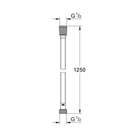 Doucheslang Grohe Silverflex Twistfree 125 cm Supersteel