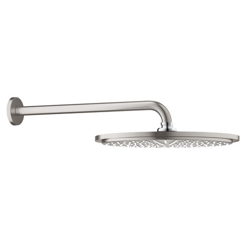 Regendoucheset Grohe Rainshower Cosmopolitan Metal 31 cm met Wandarm Supersteel 