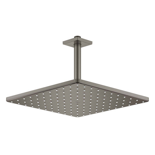 Regendoucheset Grohe Rainshower Mono Cube 31 cm met Plafondarm Hard Graphite Geborsteld 