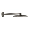 Grohe Regendoucheset Grohe Rainshower SmartActive 31 cm met Wandarm Hard Graphite Geborsteld