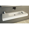 Wastafel Ideavit Solidvolo 120x48x11 cm Solid Surface Mat Wit