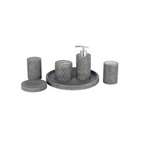 Accessoires Set Ideavit Idea.Isy Rond Beton Donker Grijs