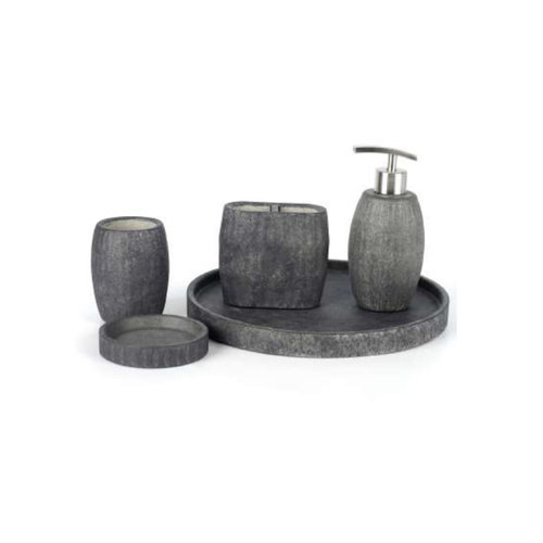 Accessoires Set Ideavit Idea.Pick Rond Beton Donker Grijs 