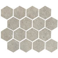 Wandtegel Serenissima Promenade 25x30 cm Mos.Esag.Argento (Doosinhoud 5 stuks)