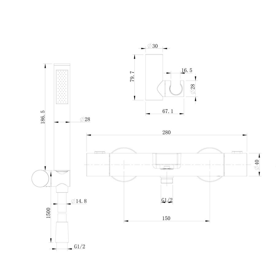 Badmengkraan AquaSplash Rise RVS Look