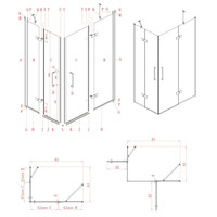 Nisdeur Lacus Giannutri 80x200 Tweedelig Zwart