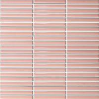 Mozaiek Tegel Sevilla 28,2x30,8 cm Mini Finger Glossy Pink (Prijs per 0,87 M2)