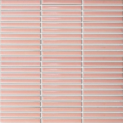 Mozaiek Tegel Sevilla 28,2x30,8 cm Mini Finger Glossy Pink (Prijs per 0,87 M2) 