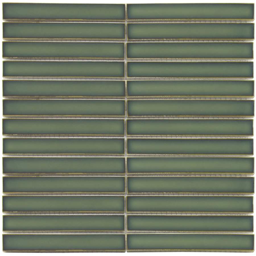Mozaiek Tegel Sevilla 29,6x29,9 cm Finger Glossy Forest Green (Prijs per 0,89 M2)