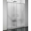 Lacus Nisdeur Lacus Stromboli Evo 2 Schuifdeuren 170x200 Cm Mat Glas Chroom