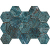 Wandtegel Douglas & Jones Marbles Mozaïek 22.5x35.0 cm LX Kionia Smeraldo Glans (Prijs per 9 stuks)